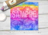 Rainbow Watercolor Patterned Adhesive Vinyl 184