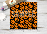 Halloween holiday pumpkin Outdoo Patterned HTV 095