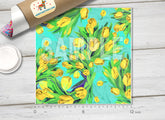 Tulips Flower Patterned Adhesive Vinyl 144