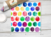 Colorful Dots Patterned Adhesive Vinyl 069
