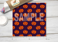 Halloween Pumpkin Patterned HTV 235