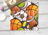 Sports Balls Patterned Adhesive Vinyl 066