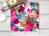 Orchids Hibiscus Floral Patterned HTV 104