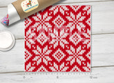 X-mas Nordic Knitted Patterned Adhesive Vinyl 145