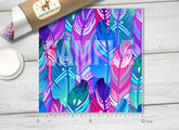 Boho bird Feathers Patterned HTV 296