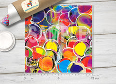 Rainbow Bubble Patterned HTV 092