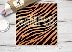 Tiger Patterned Adhesive Vinyl 134