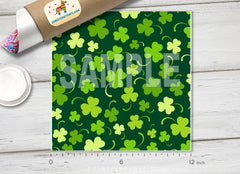 Saint patrick day clover Printed Vinyl/ Indoor Vinyl/ Outdoor Vinyl/ Heat Transfer Vinyl-340 - Printive Vinyl | Patterned Vinyl