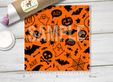 Halloween orange festive Patterned HTV 156