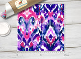 Purple ethnic ikat Patterned HTV 129