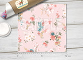 Trendy Flower Patterned Adhesive Vinyl 147
