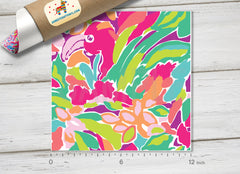 Flamingos Patterned HTV-L005