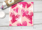 Valentines Heart Patterned Adhesive Vinyl 347