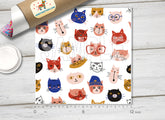 Cat Face Patterned HTV 1370