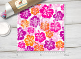 Hawaiian hibiscus flower Patterned HTV-899