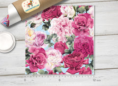 Floral Abstract Pattern Adhesive Vinyl 536
