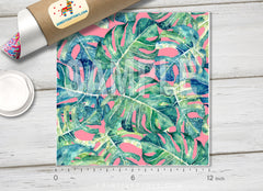 Tropical Botanical Patterned Adhesive Vinyl 349