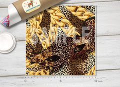 Golden Chain leopard Printed HTV-814