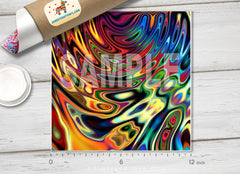 Rainbow psychedelic Patterned Adhesive Vinyl 355