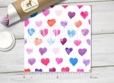 Colorful Love Heart Patterned HTV 1097