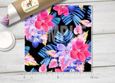 Watercolor Flowers Pattern Printed Vinyl/ Indoor Vinyl/ Outdoor Vinyl/ Heat Transfer Vinyl-600 - Printive Vinyl | Patterned Vinyl