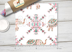 Tribal elephant bohemian style Printed HTV- 900