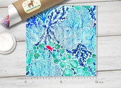 The sea Patterned HTV L047