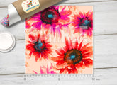 Watercolor Sunflowers Patterned HTV 674
