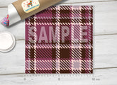 Plaid Pattern Adhesive Vinyl 593