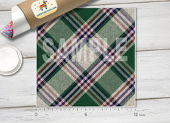 Irish Tartan  Patterned Adhesive Vinyl 382