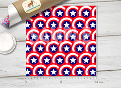 Patriot Stars Patterned HTV 1223