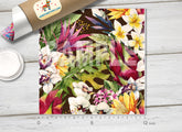 Watercolor Tropica Flower Patterned HTV 734