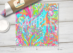 Scuba to Cuba Patterned HTV L096