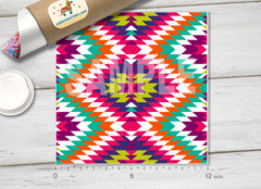 Western Aztec Navajo Patterned HTV 1386