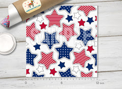 American Stars and Stripes Patterned HTV 997