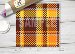 Check Plaid Tartan Patterned HTV 595