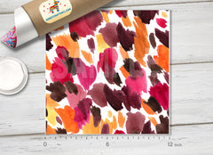 Watercolor Leopard skin Pattern Printed Vinyl/ Indoor / Outdoor/ Heat Transfer Vinyl-485 - Printive Vinyl | Patterned Vinyl