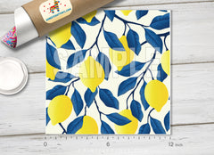 Tropical Fruit Lemon Printed HTV-819