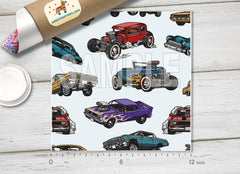 Muscle Car Patterned HTV 1489