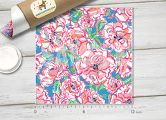 Lilly P Inspired Lucky Chams Pattern Printed Vinyl, Indoor, Outdoor, HTV-L014