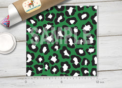 Green Leopard Patterned HTV- 933 - Donkey Craft Vinyl