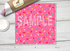 Floral Patterned Adhesive Vinyl 428 - Donkey Craft Vinyl