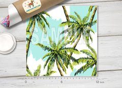 Palm Tree Patterned HTV 989