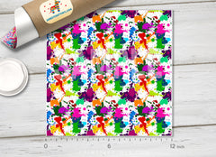 Watercolor Splash splatter Patterned HTV 1329