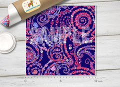 Purple Motif Patterned HTV L103