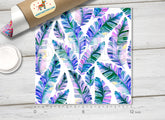 Iridescent Palm Tree Leaves Printed HTV- 903