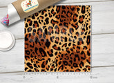 Fall Leopard animal print Patterned HTV-542