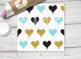Love Heart Patterned HTV 1098
