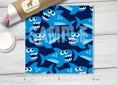 Kids Shark Patterned HTV 1238
