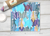 Watercolor Ethnic ikat Patterned HTV 665